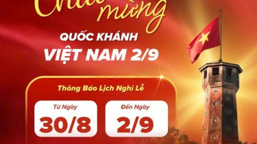 THÔNG BÁO THỜI GIAN NGHỈ LỄ QUỐC KHÁNH 02/09/2025